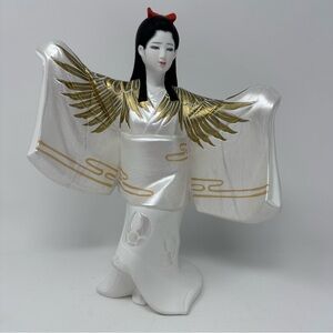 The Art of Kabuki Fuji Musume Hamilton Collection Figurine Heron Dancer #0187